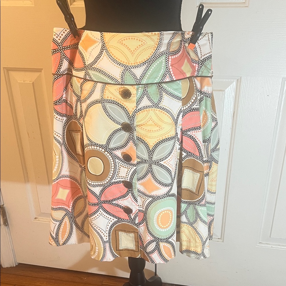 Colorful Patterned Women's Skirt
